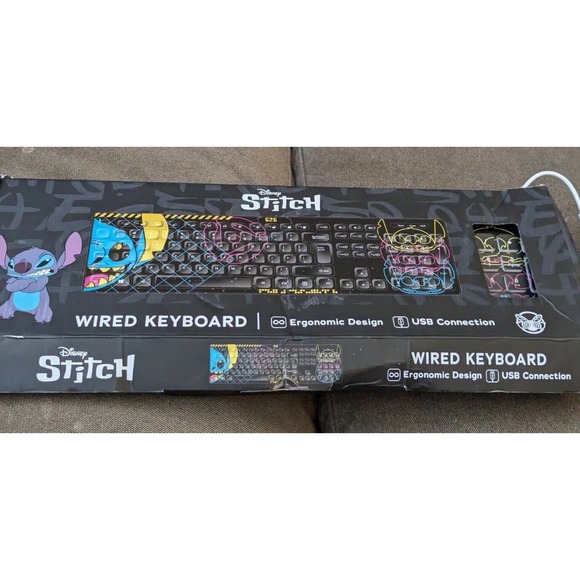 Culturefly Disney Lilo Stitch Wired Soft Touch Keyboard Computer - Picture 2 of 9